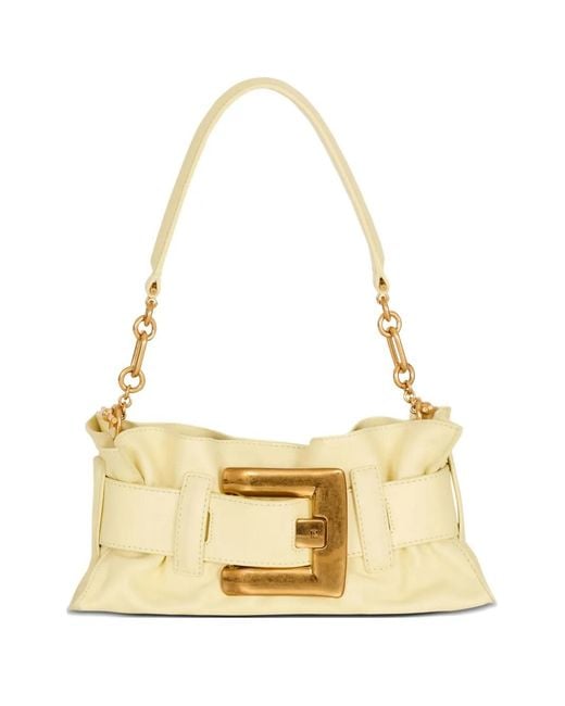 Balmain Metallic Mini Anthem Shoulder Bag