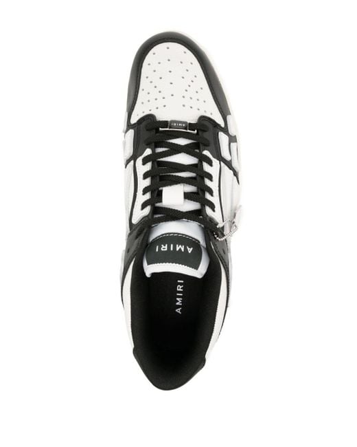 Amiri White Skel Top Panelled Sneakers for men
