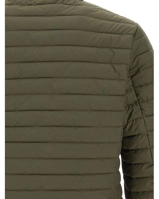 Save The Duck Green Erion Quilted Puffer Jacket for men