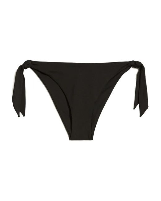 Max Mara Black Tie Side Stefy Bikini Bottoms