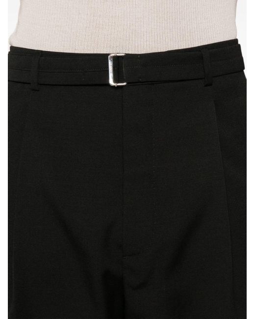 Pantaloni con pieghe di Lanvin in Black da Uomo