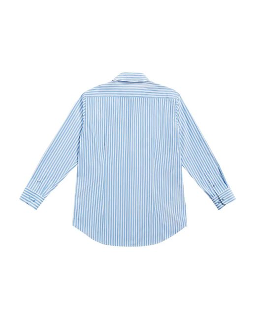 Area ストライプ シャツ Blue