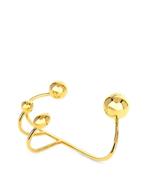 Rabanne Metallic Handcuff Punk Bangle Bracelet