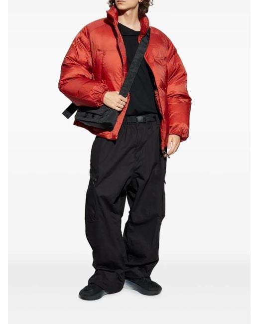 Y-3 Red Triora Quilted Padded Jacket for men