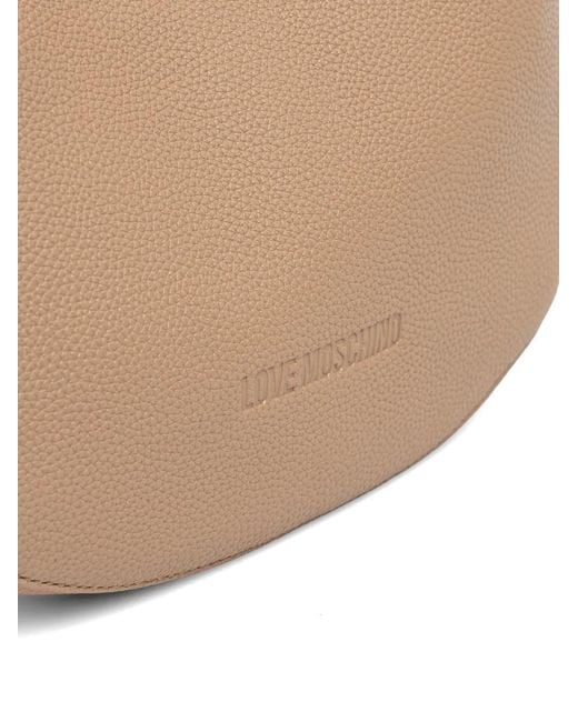 Love Moschino White Grained Adjustable Shoulder Bag
