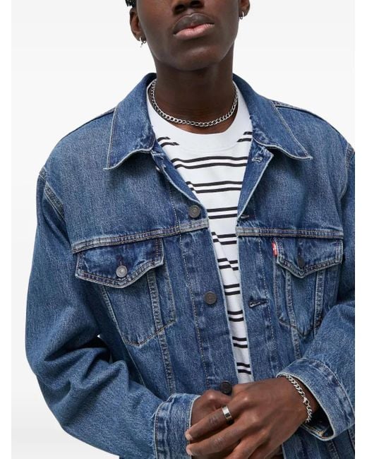 Chaqueta con bolsillo con botón Levi's de hombre de color Blue