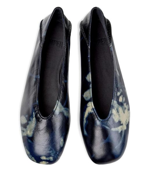 Camper Blue Flache Casi Myra Batik-Pumps