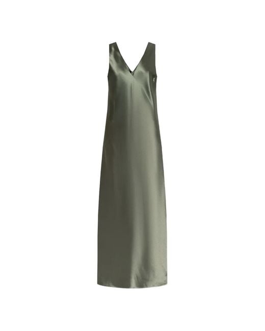 By Malene Birger Green Levita V-Neck Dress