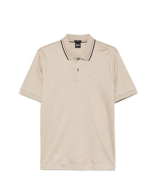 Boss Natural Polo Penrose 38 À Col Pointu for men