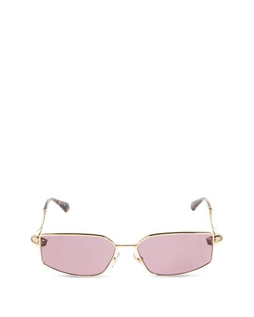 Etro Pink Sonnenbrille Mit Geometrischem Gestell