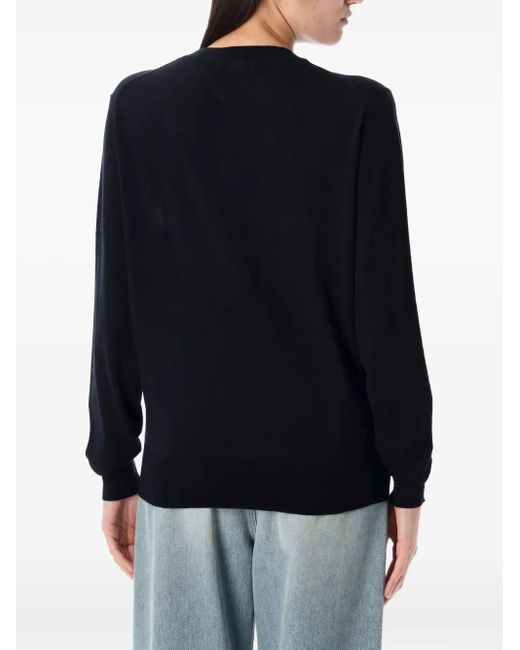 Rhea Black Long-Sleeve Sweater