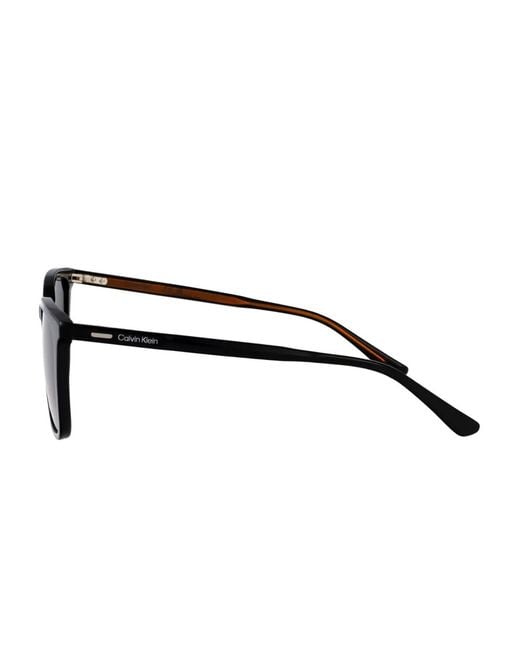 Calvin Klein Black Square-Frame Sunglasses for men