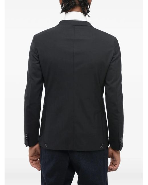 Corneliani Blue Single-Breasted Buttoned Blazer for men