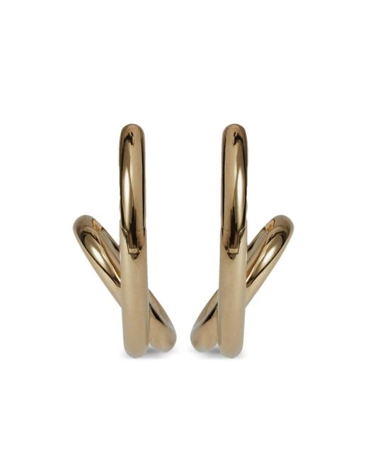 Otiumberg Metallic Small Spiralis Hoop Earrings