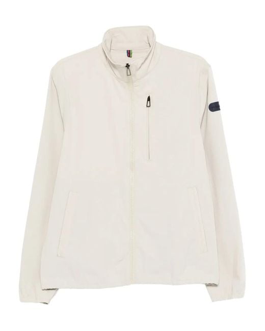 Paul Smith White Zip-Fastening Patch-Pocket Track Jacket for men