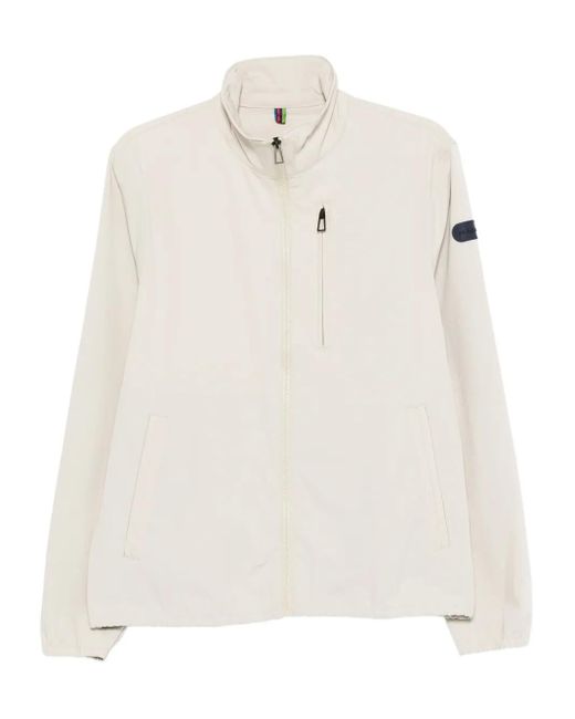 Paul Smith White Zip-Fastening Patch-Pocket Track Jacket for men