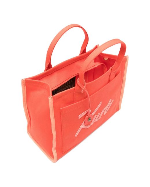 Kurt Geiger Red Signature Medum Tote Bag