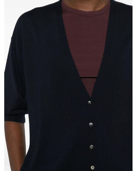 Hemisphere Button-Up Vest in het Black