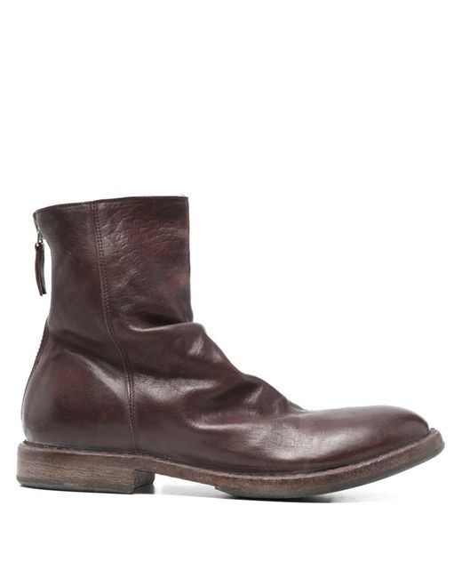 Moma Brown Leather Boots for men