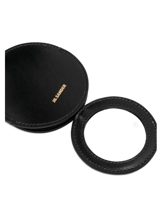 Jil Sander Black Cannolo Mirror Case