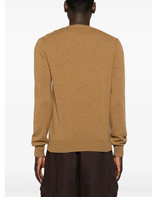 COMME DES GARÇONS PLAY Brown Pullover Mit Herz-Patch