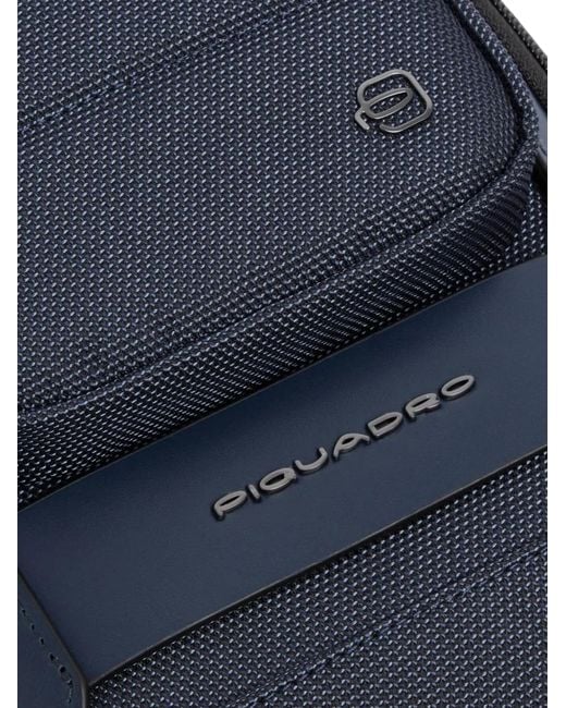 Piquadro Blue Padded Convertible Backpack for men