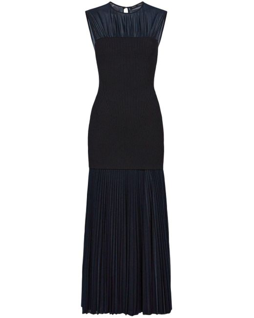 Proenza Schouler Blue Niki Semi-sheer Dress