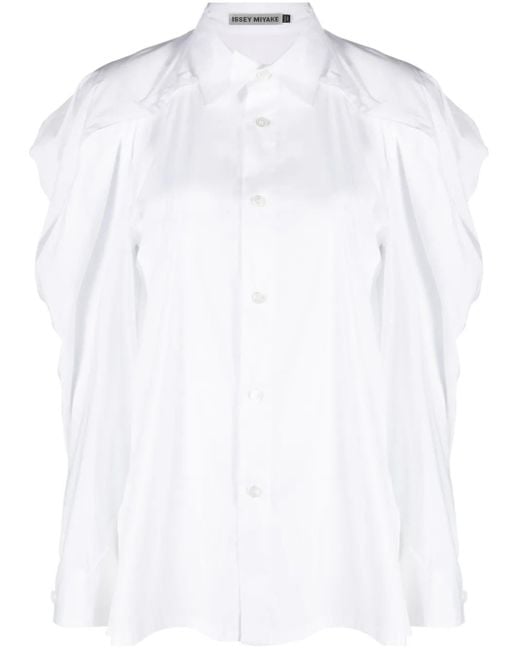 Chemise À Boutonnière Issey Miyake en coloris White
