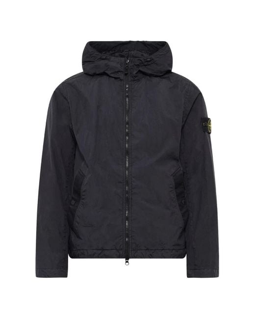 Stone Island Blue 4100001 Crinkle Reps Ny Jacket for men