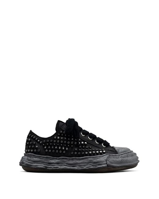 Maison Mihara Yasuhiro Black Stud-Embellished Sneakers for men