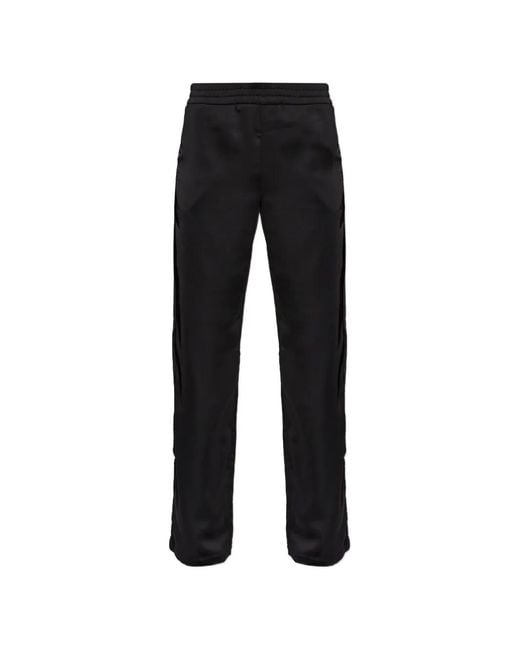 Off-White c/o Virgil Abloh Black Lace-Insert Trousers