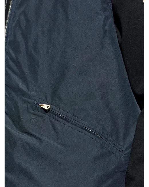 Paul Smith Blue Zip-Up Sleeveless Gilet for men