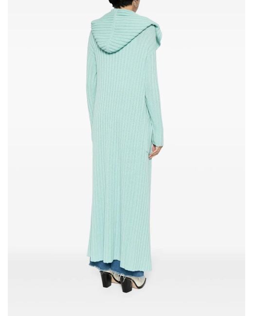 Teddy Cashmere Green Amalfi Chunky-Knit Cashmere Cardigan