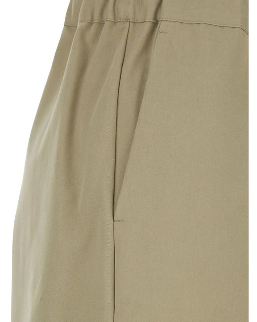 Semicouture Natural Pantalon À Lien De Resserrage