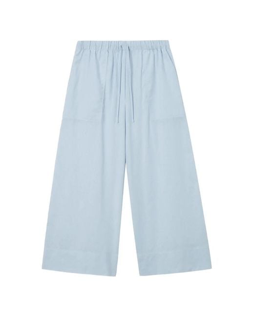 Totême Blue Wide Summer Trousers Sky