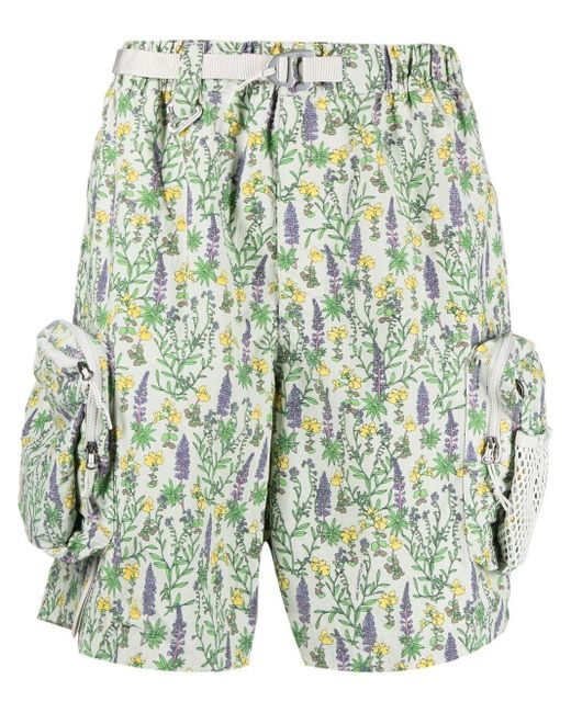 Nike Cotton Floral-print Cargo Shorts in Green for Men | Lyst Australia