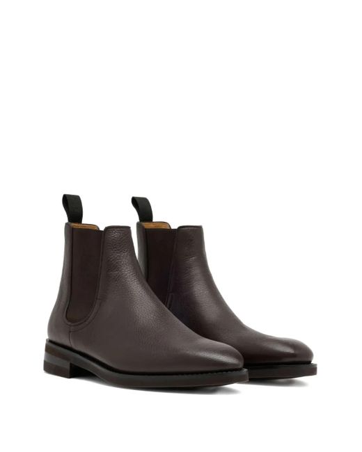 Bally Brown Elasticated Panel Chelsea Boots for men