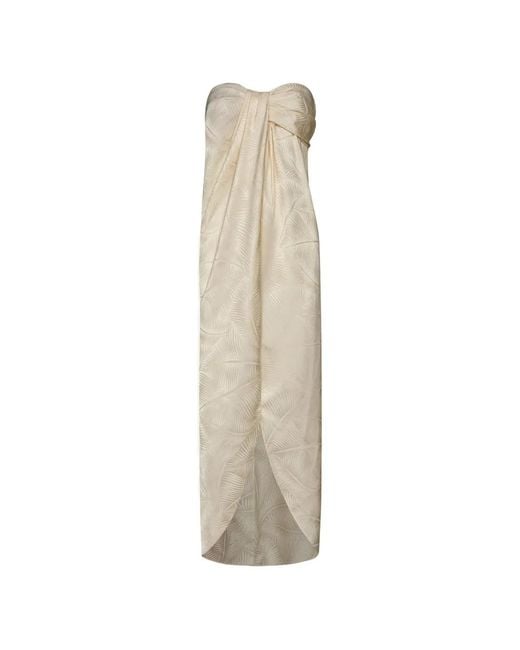 Johanna Ortiz White Graceful Palm-Jacquard Top