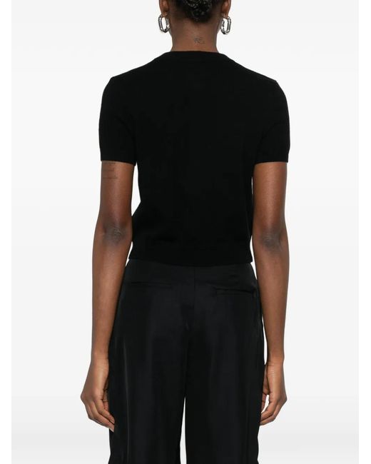 Lisa Yang Black Lunea Short-Sleeve Cardigan