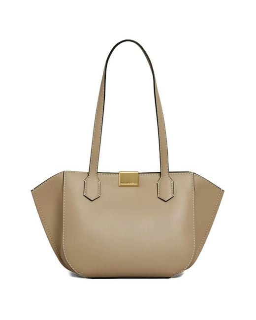 Karl Lagerfeld Natural Handtasche aus Leder
