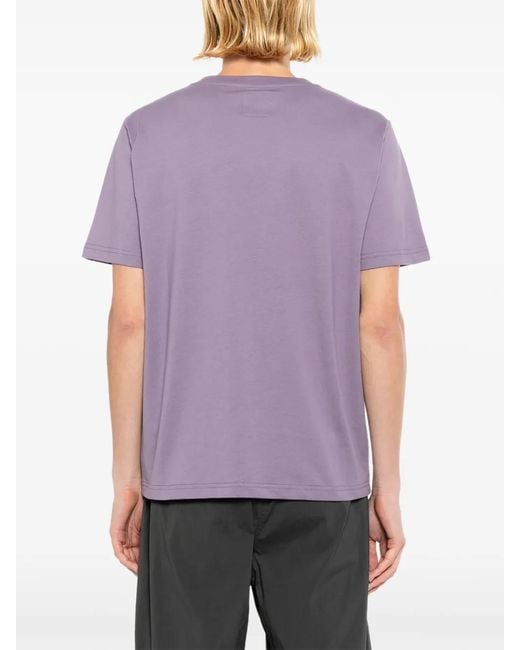 SPORT b. by agnès b. Purple Dino-Patch T-Shirt for men