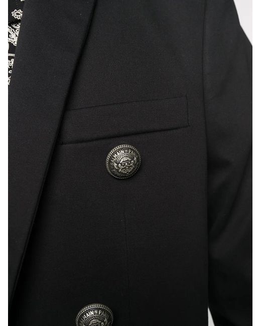 Balmain Black Buttoned Blazer for men