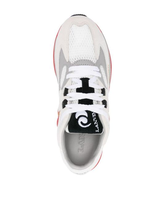 Lanvin White Metero Runner Sneakers