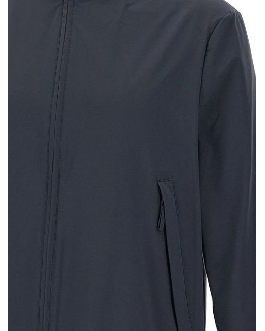 Peuterey Blue Zip-Up Bomber Jacket for men