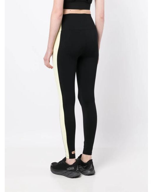 P.E Nation Black Dedication Two-Tone Leggings