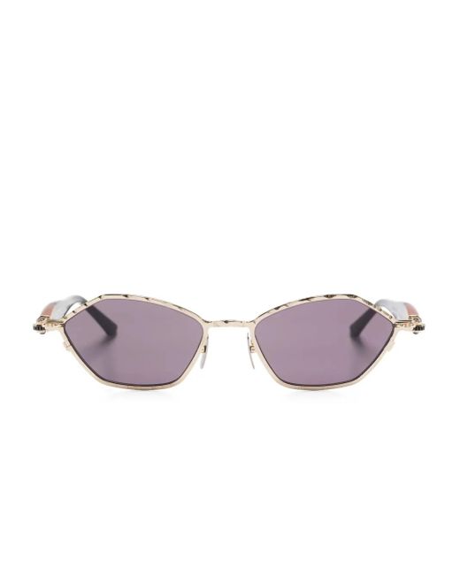 Kuboraum Purple Geometric-Frame Sunglasses