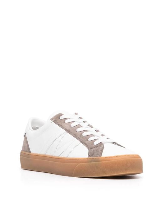Moncler White Monaco 2 Sneakers for men