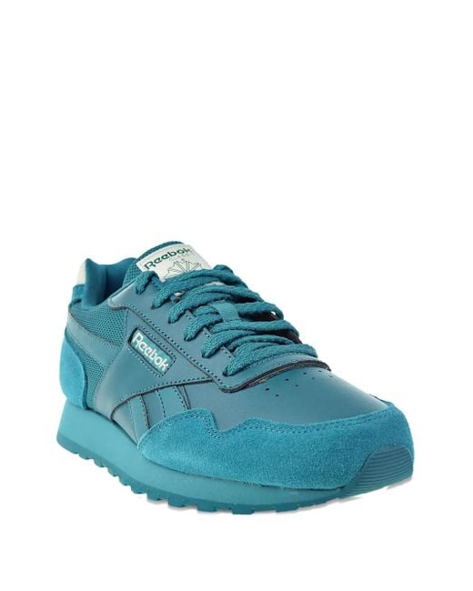 Reebok Blue Harman Run Leather Sneakers