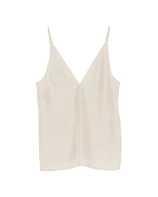 Alysi White V-Neck Top