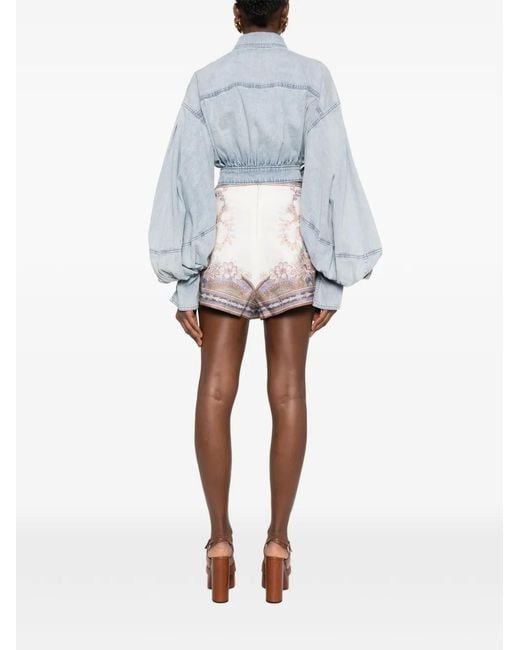 Zimmermann Blue Rebellion Denim Top